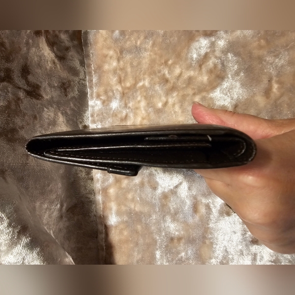 Celine Compact Wallet Brown Leather Authentic - Picture 12 of 14